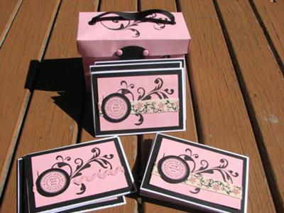 Cards in a gift box