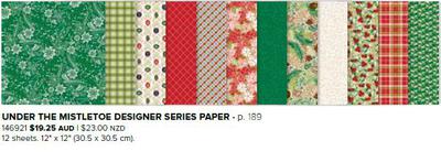 Christmas designer series paper from Stampin' Up!