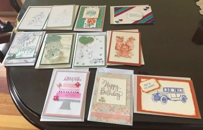 Beautiful donated cards