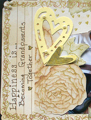 An example of a journaled scrapbook page made by Susan