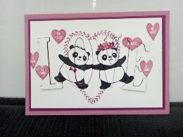 Party Panda Eclipse technique Wedding Card