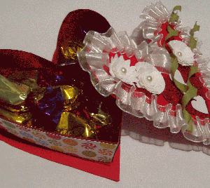 Handmade chocolate box packaging