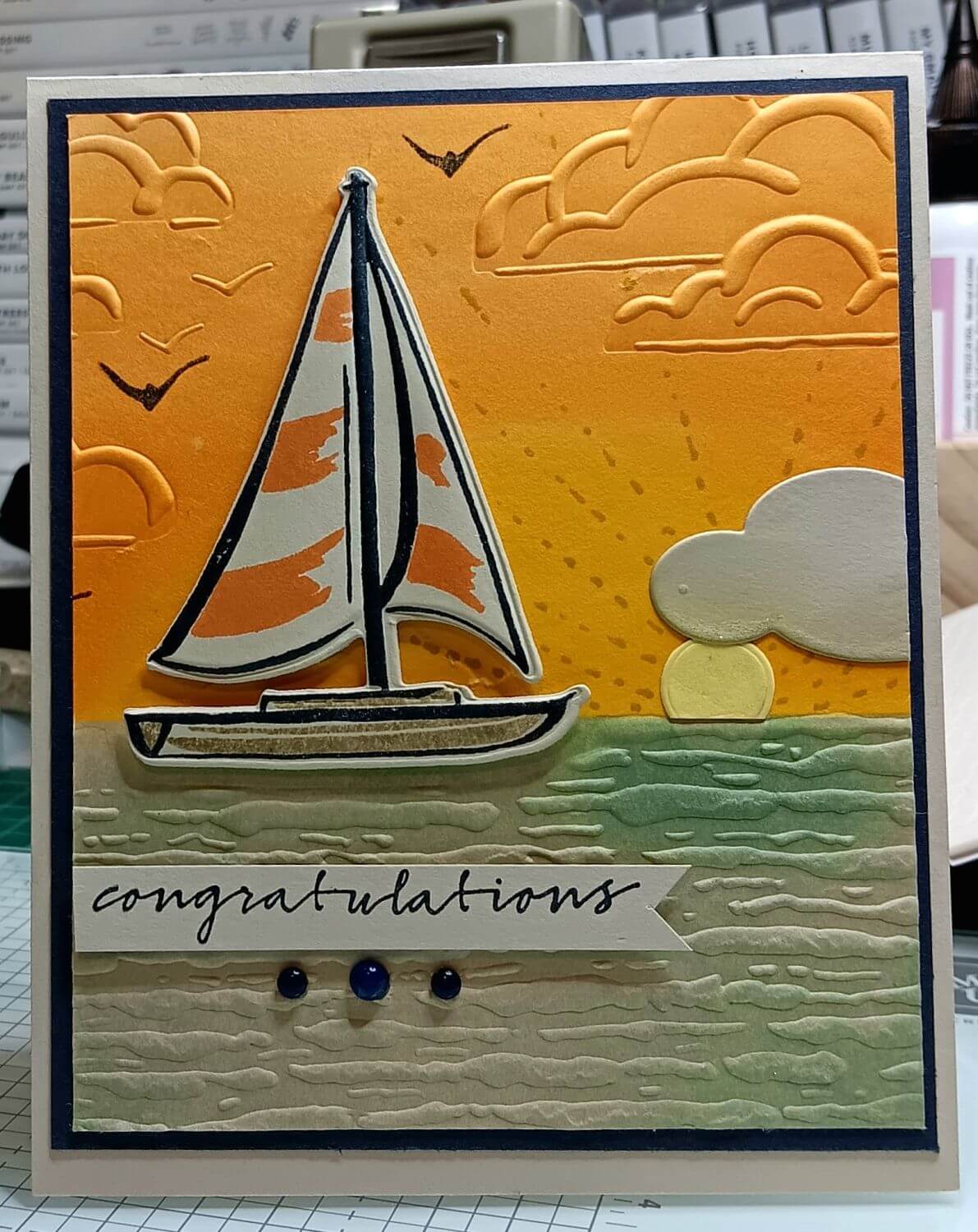 Sunrise Sailing Stamps