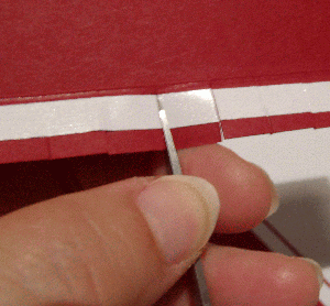 Applying the double-sided tape