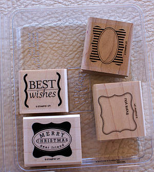 Curly Label Stamp Set