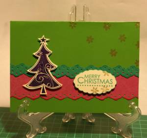 Christmas tree card 