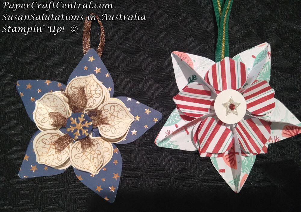 Decorative paper stars can become three dimensional using scored and punched shapes. Find out how here. Christmas Star