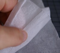faux silk card technique