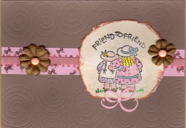 Handmade Scrapbook card embellishment