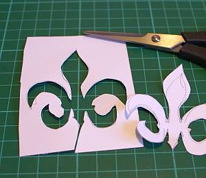 My fleur-de-lis was hand drawn