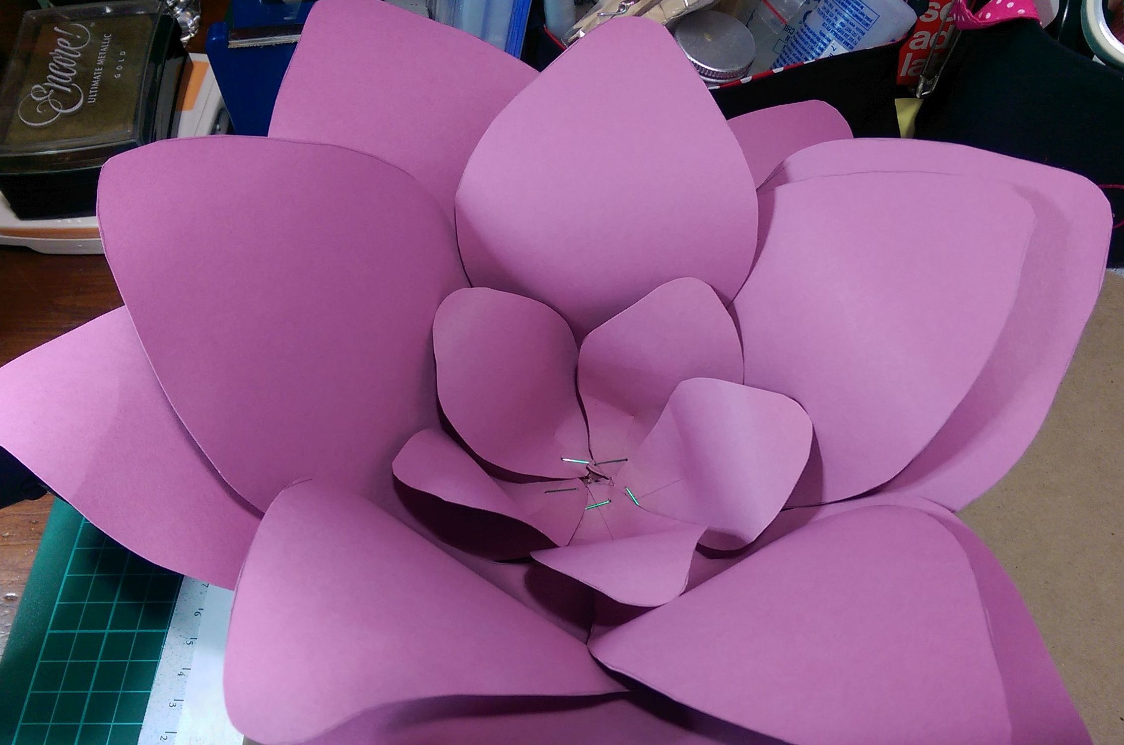Giant Paper Flower assembly