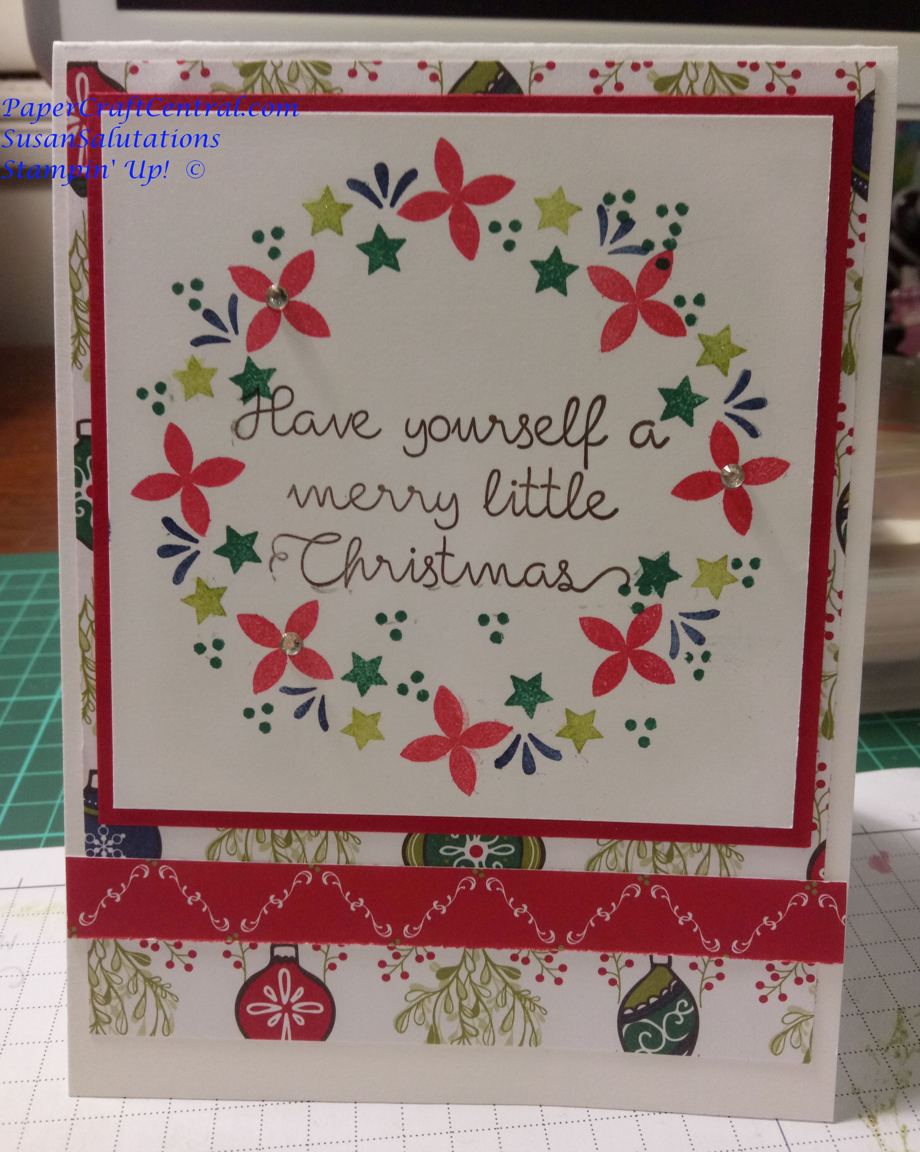 Stamparatus Wreath Card