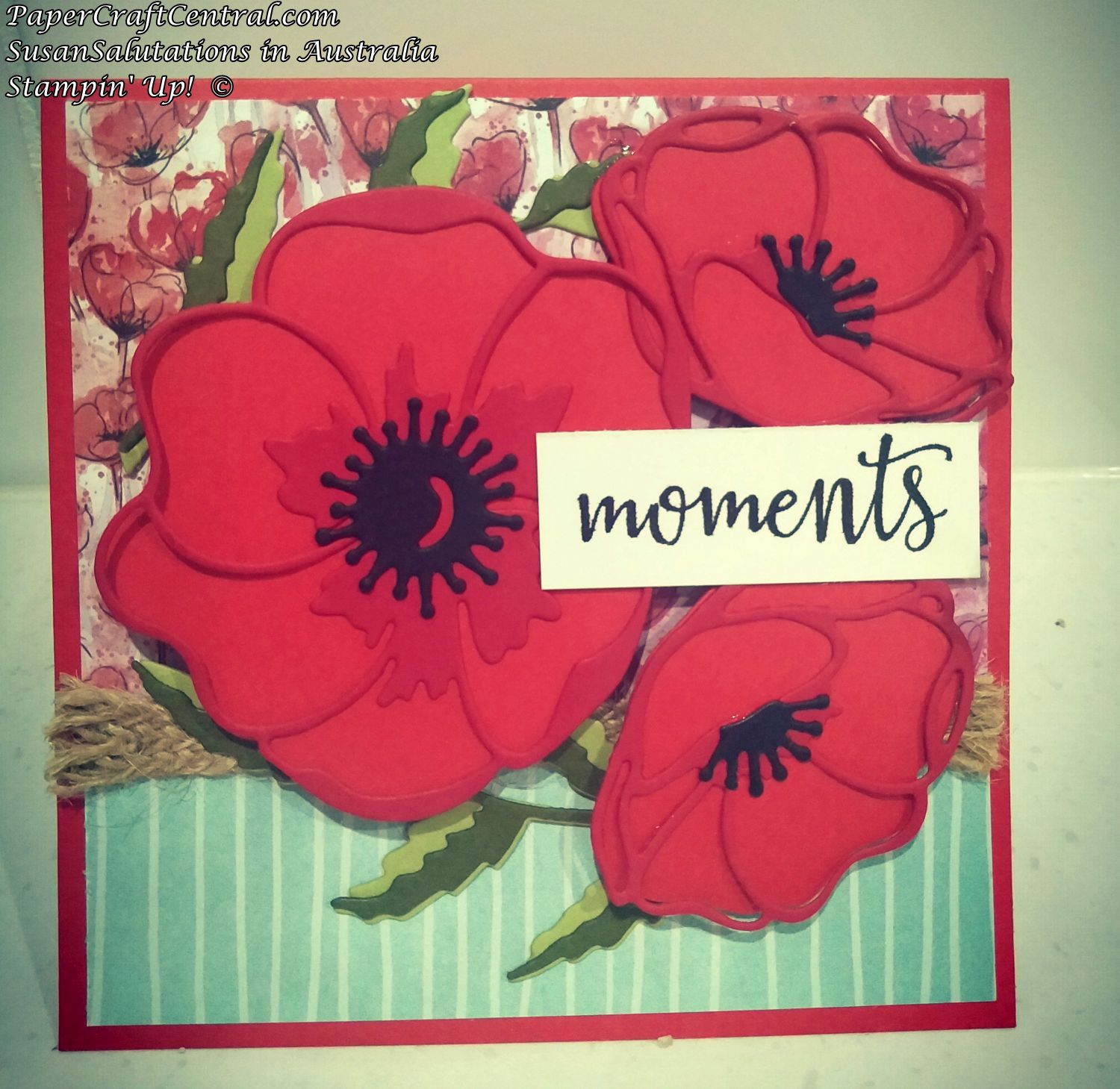 Peaceful Poppies Card Idea