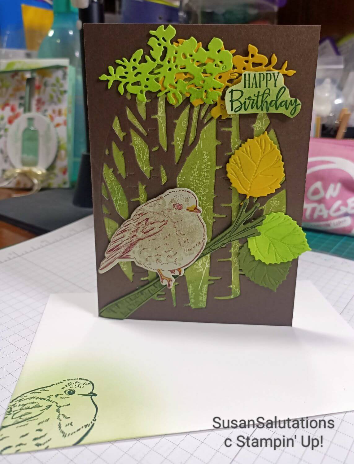 Perched In A Tree Card