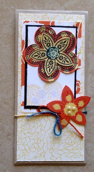 Bleached Flower Card