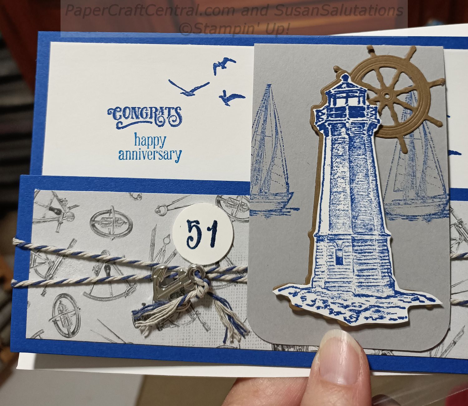 Sail Away Anniversary Card