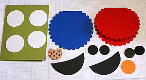 childrens birthday cards, handmade greetings, Big Shot, scallop circle die