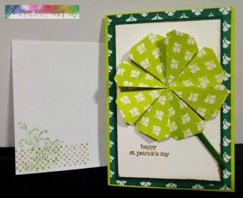 St Patricks Day Origami Shamrock