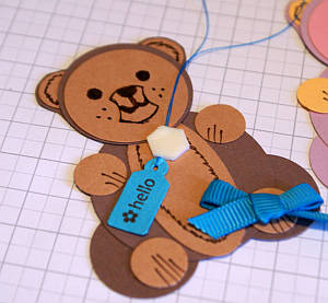papercraft bear 2, teddy bear, papercraft ideas, paper punch art