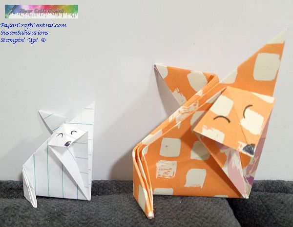 Two Origami Foxes