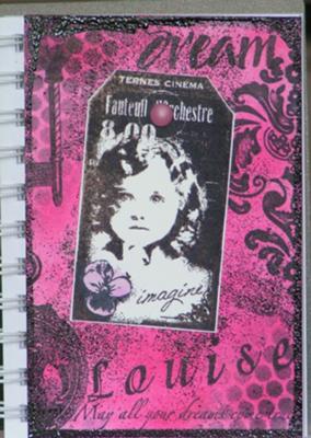 Paula's altered journal page
