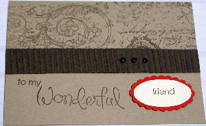 Wonderful Friend card