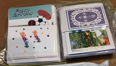 Some of the Cards for Troops donated in 2018