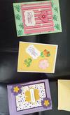 A group of cards made by crafters