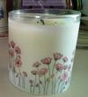 Anzac Day Candle decorated with stamped vellum