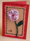 A layered flower card