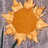 A paper sunflower