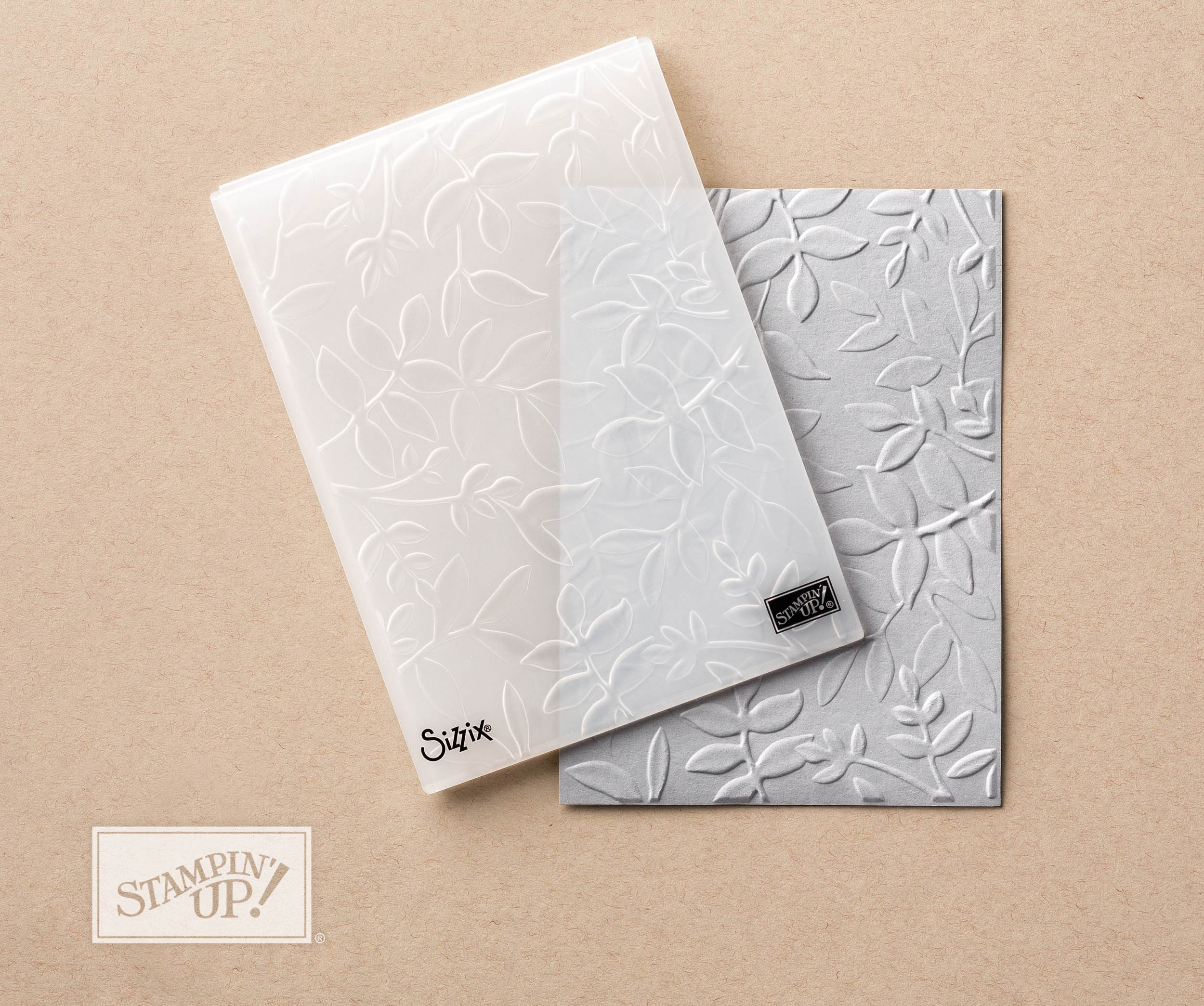 dynamic layered leaves embossing folder