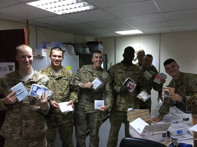 Cards for Troops Drive Recipients