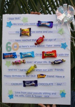 Candy Bar Card