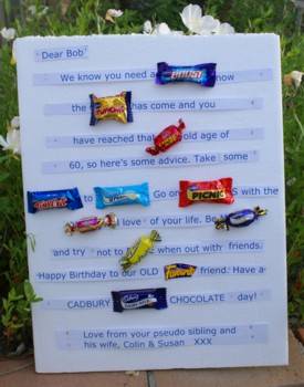 candy birthday card for dad