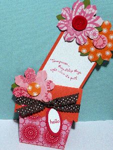 This flower pot card idea holds a place for a hidden tag message. See how to make it here. get well card