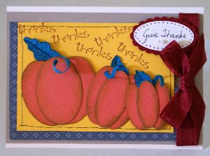 Thanksgiving art projects, pumpkin card, handmade greeting, papercraft