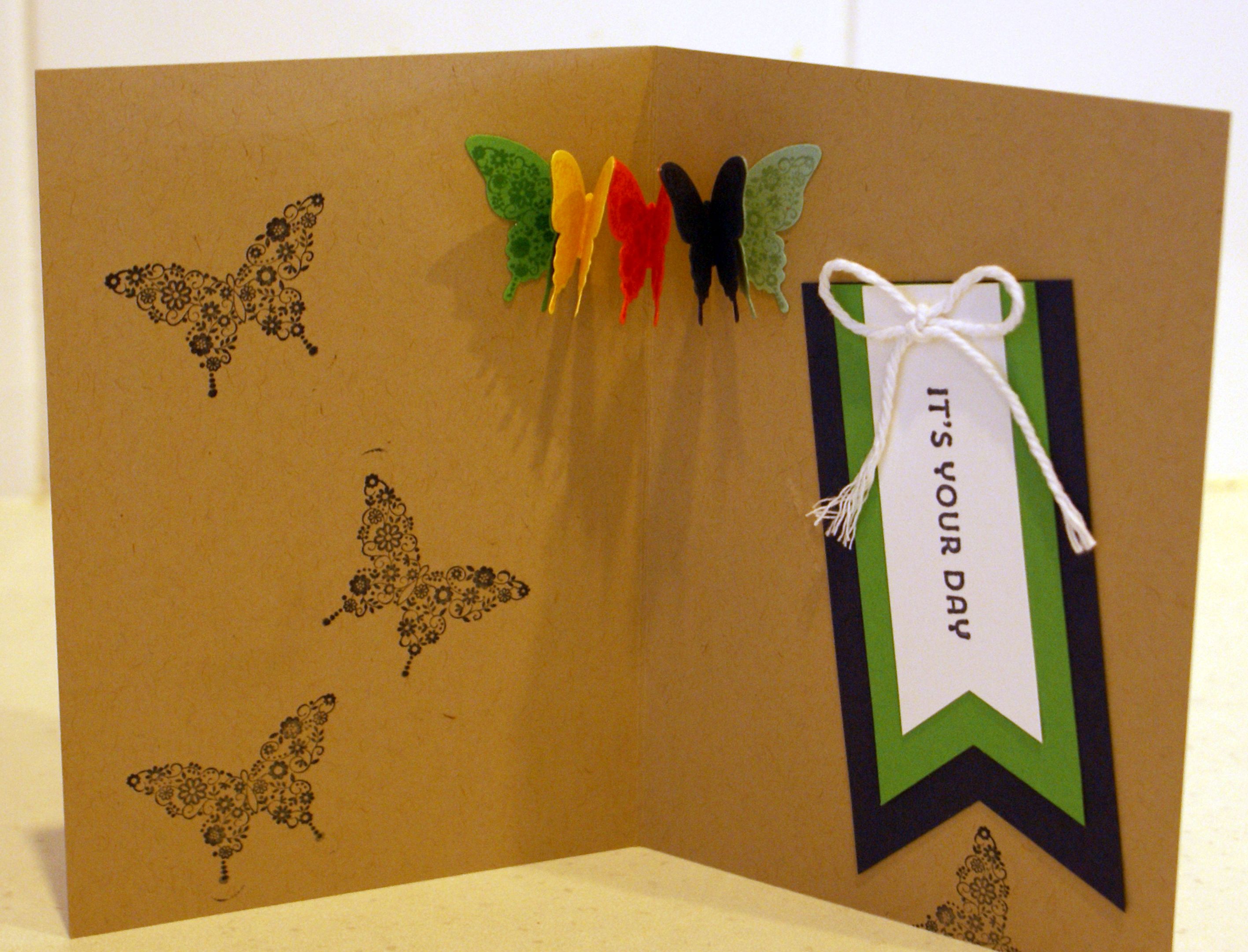 Butterfly pop up card