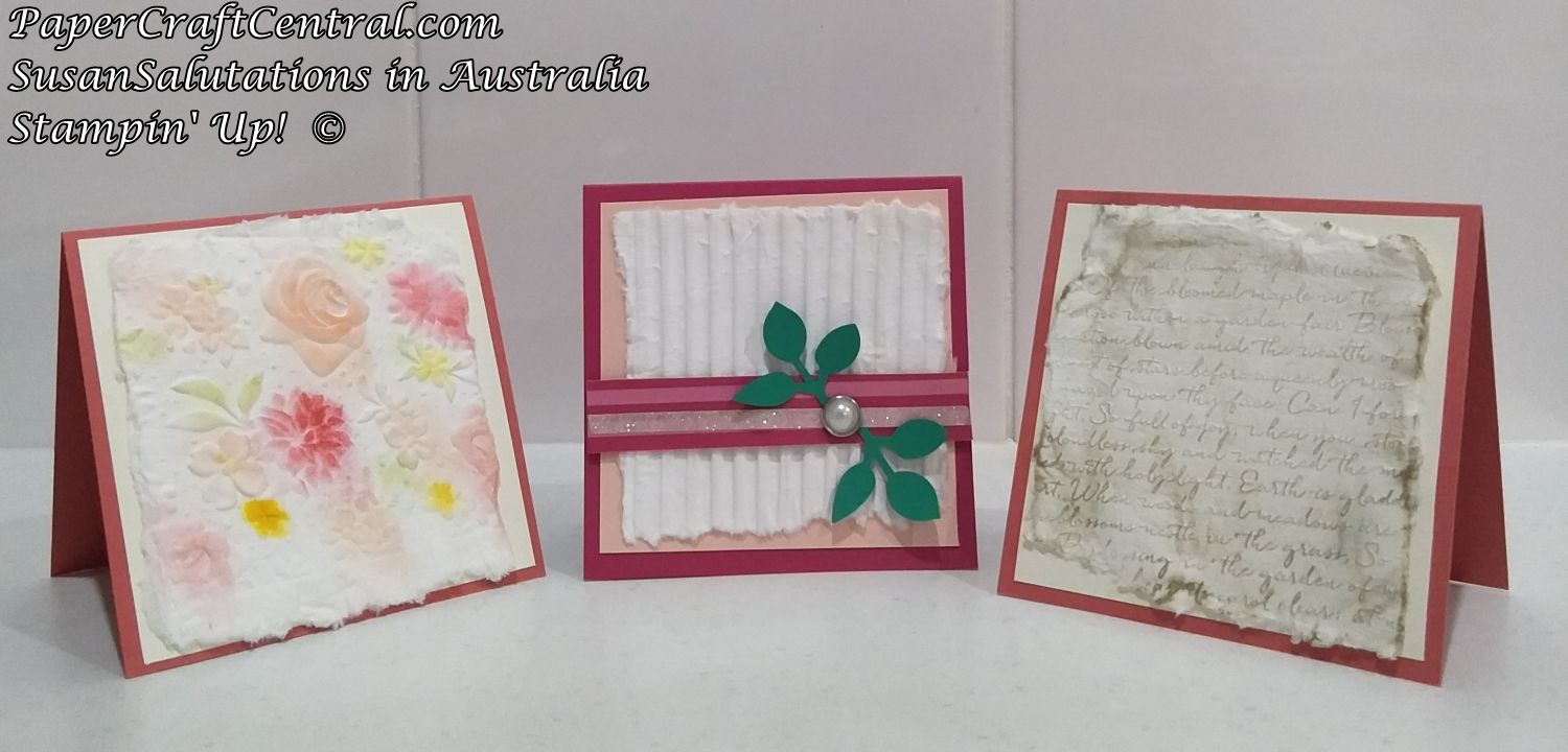 Embossed Tissue Cards