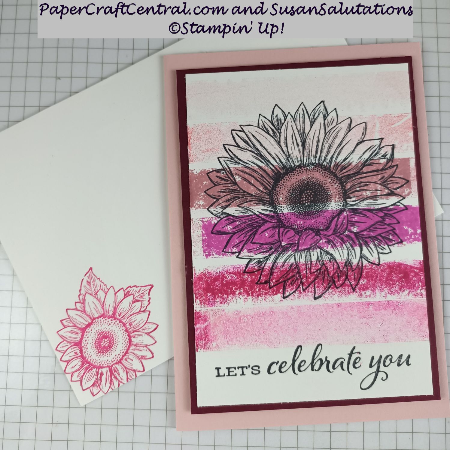 Sunflower Washi Tape Card