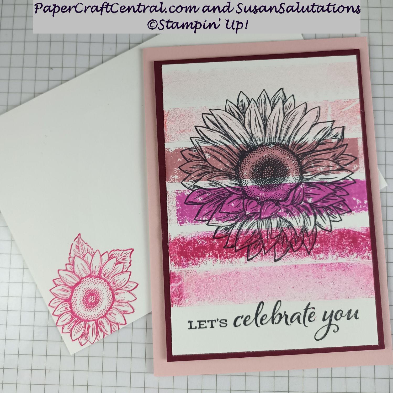 Sunflower Washi Tape Card