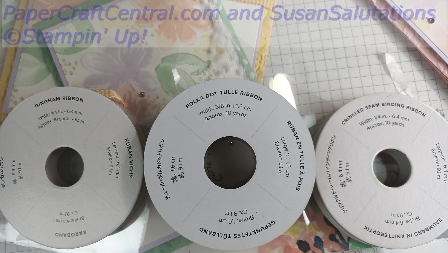 Stampin' Up! ribbon spools