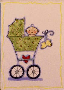 baby gift tags, baby shower, cardmaking, stampin' write markers