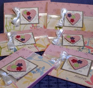mothers day hearts, handmade greeting card, Big Shot, embossing folder