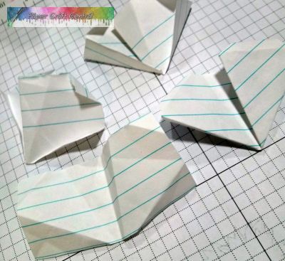 Practice paper folding with scrap paper