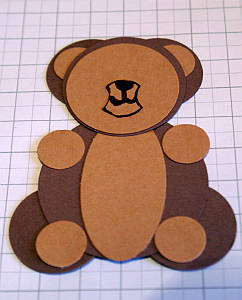 Assembling the paper punch bear