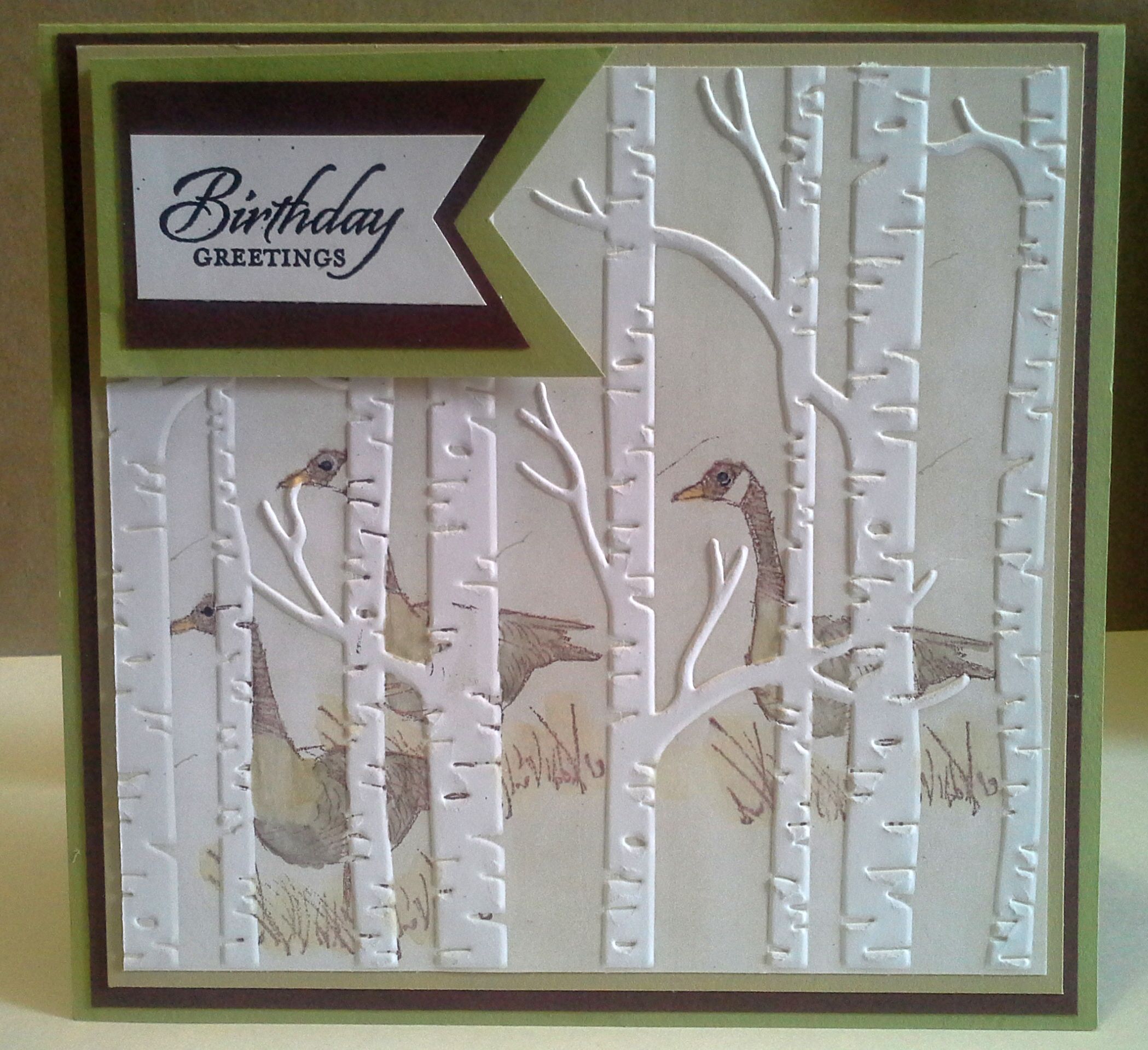 Embossing folder stamping