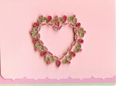 Quilled Valentine Card