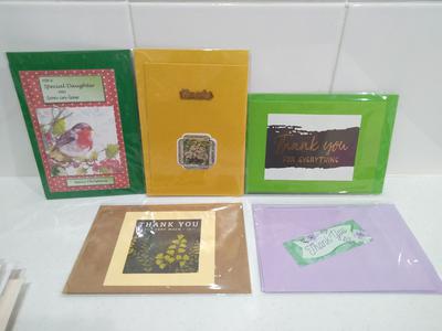 Cards for Troops donations in individual cellophane bags