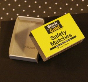Empty matchbox